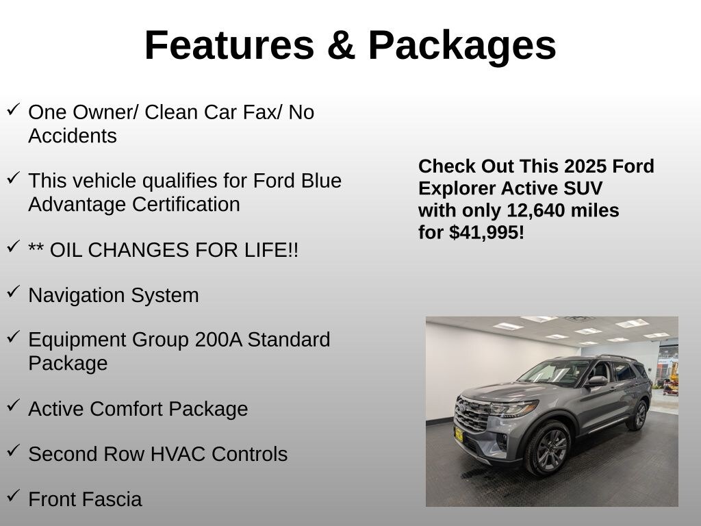 Used 2025 Ford Explorer Active SUV