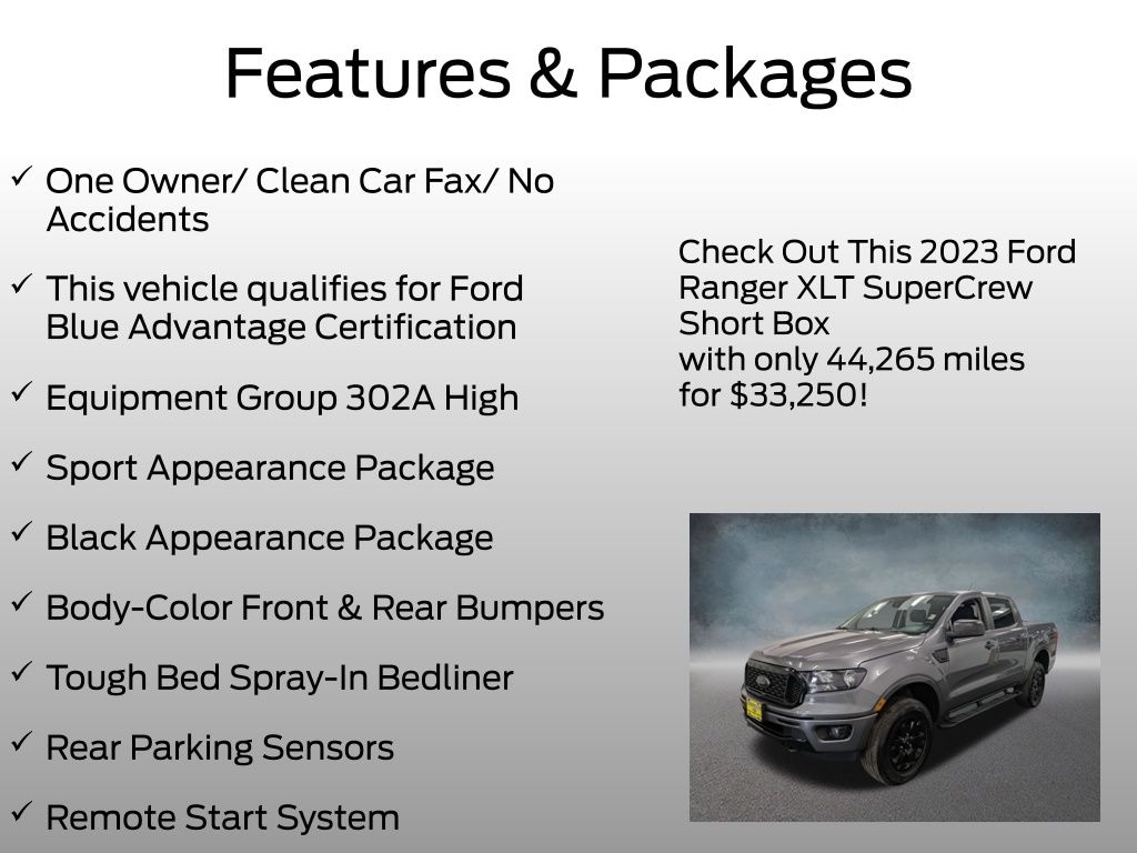 Certified 2023 Ford Ranger Truck SuperCrew