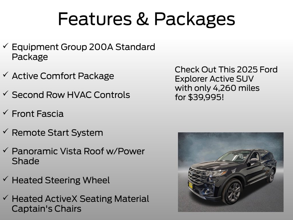 Certified 2025 Ford Explorer Active SUV