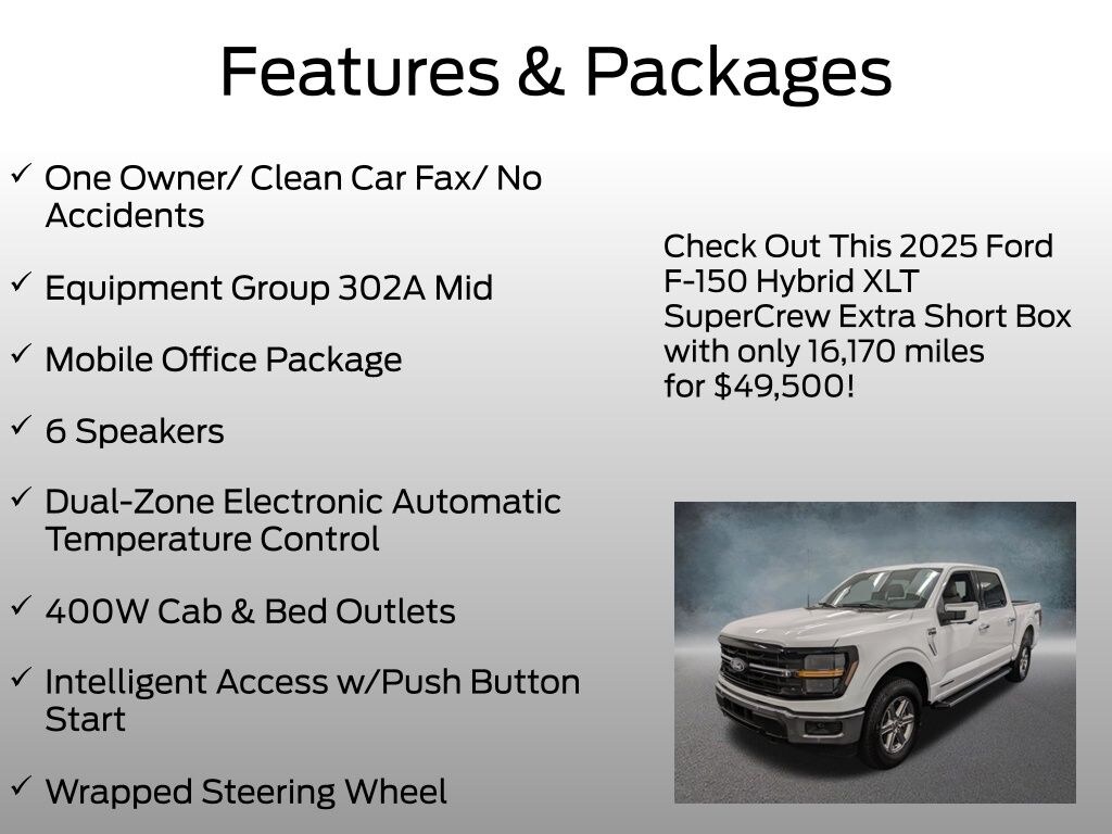 Certified 2025 Ford F-150 XLT Truck SuperCrew Cab