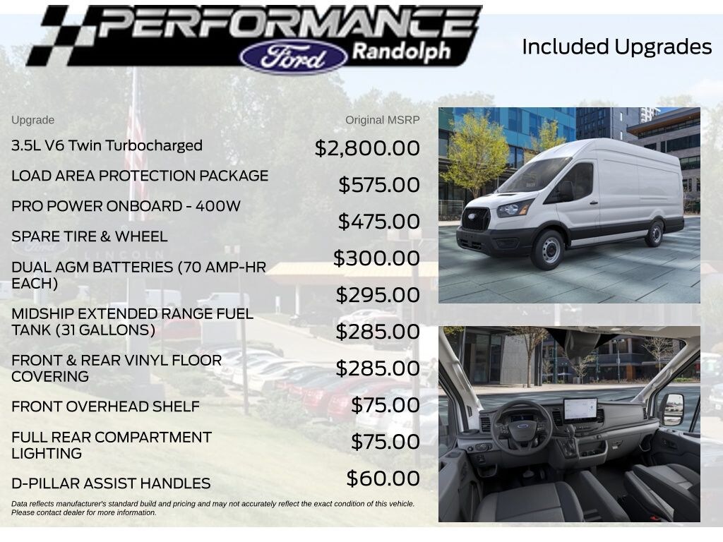New 2026 Ford Transit-350 Cargo Base Van High Roof Ext. Van