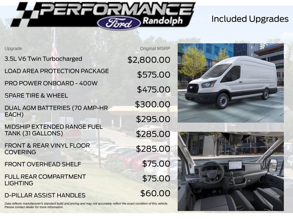 New 2026 Ford Transit-350 Cargo Base Van High Roof Ext. Van