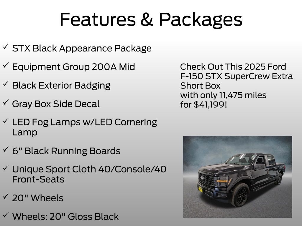 Certified 2025 Ford F-150 STX Truck
