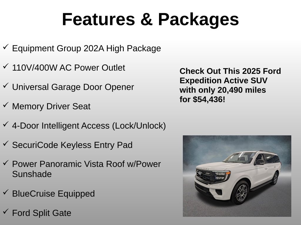 Used 2025 Ford Expedition Active SUV