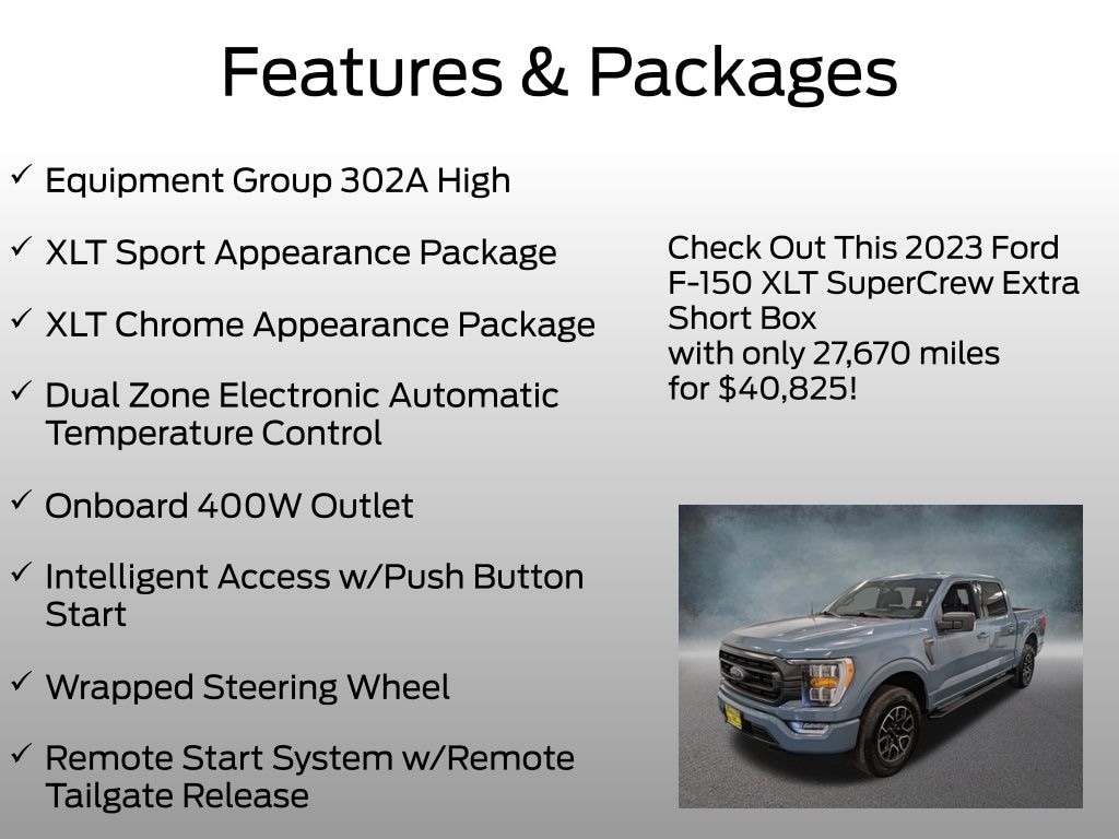 Certified 2023 Ford F-150 XLT Truck