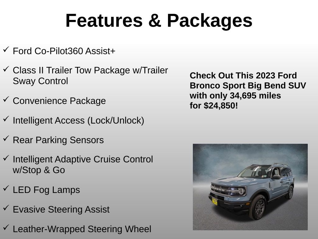 Used 2023 Ford Bronco Sport Big Bend SUV