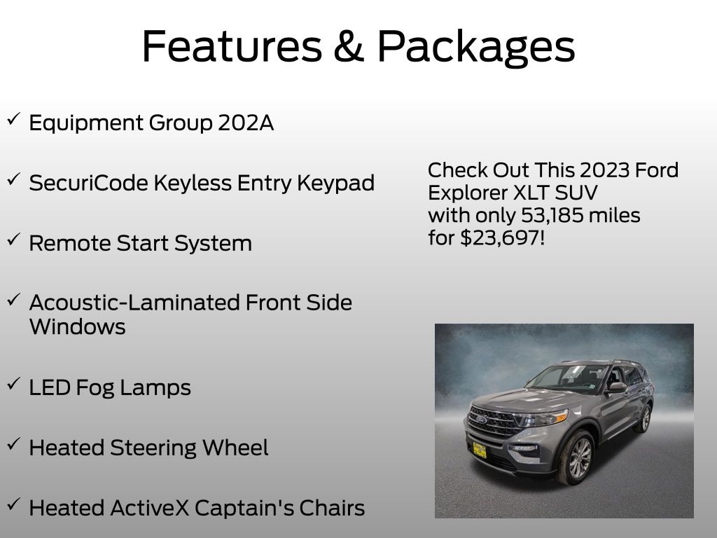 Certified 2023 Ford Explorer XLT SUV