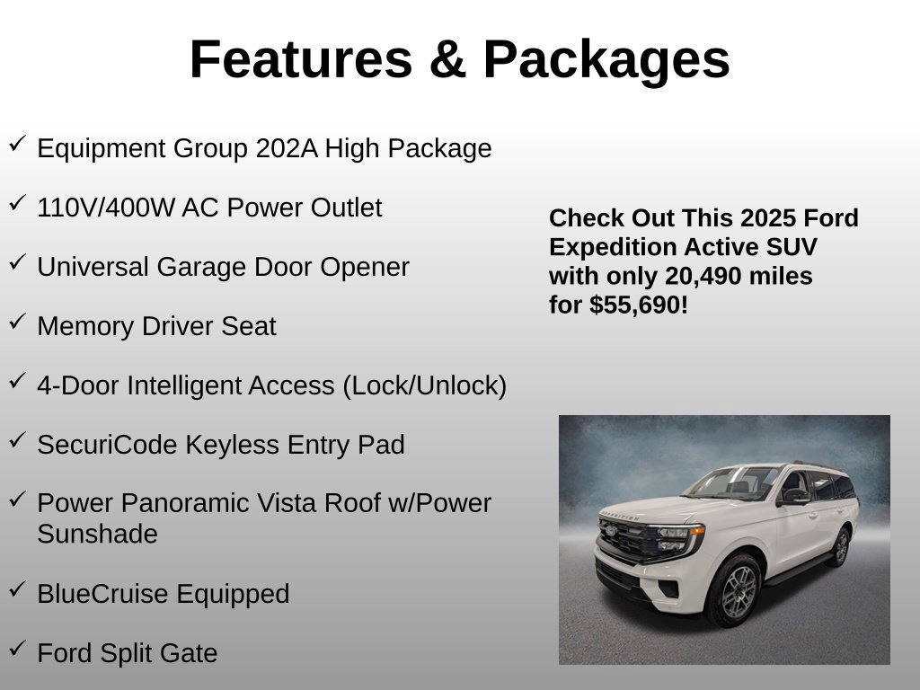 Used 2025 Ford Expedition Active SUV