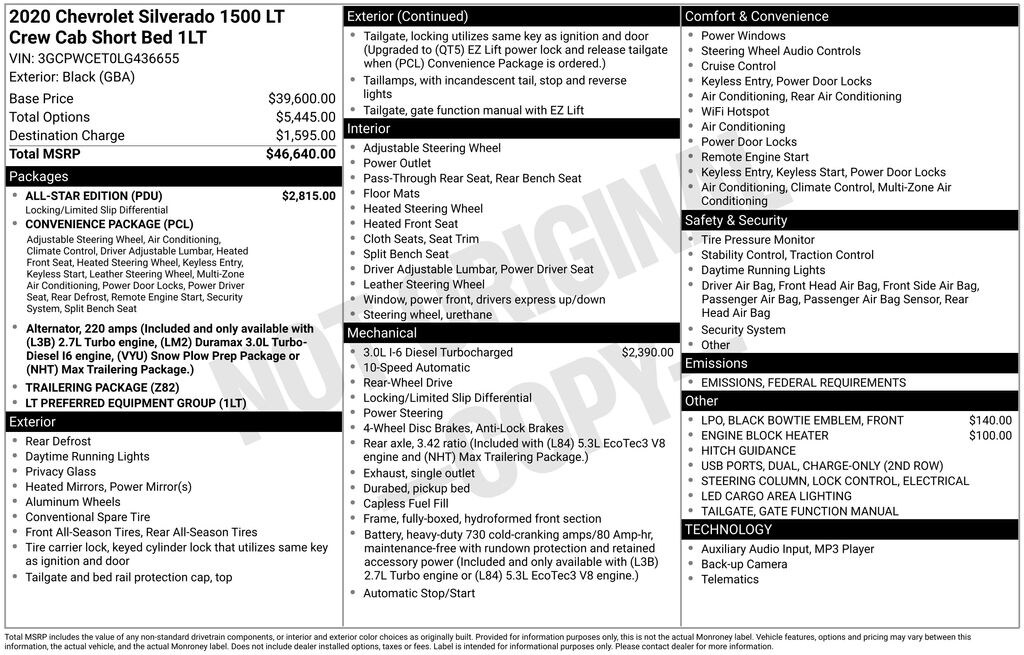 Used 2020 Chevrolet Silverado 1500 LT Truck Crew Cab