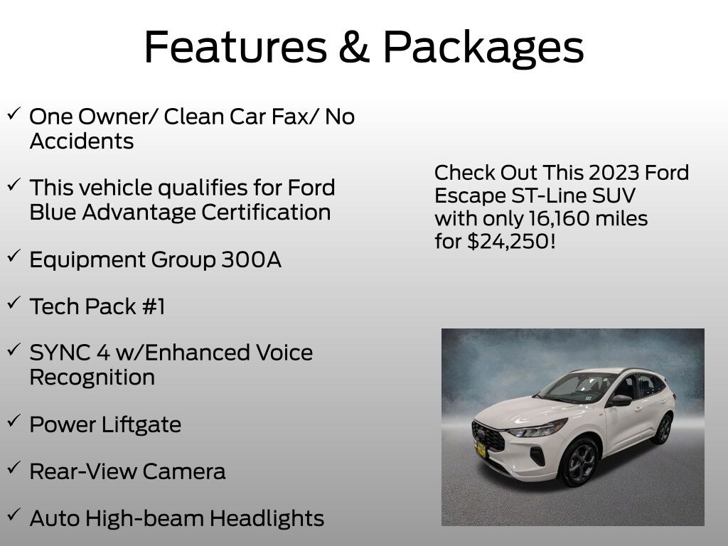 Certified 2023 Ford Escape ST-Line SUV