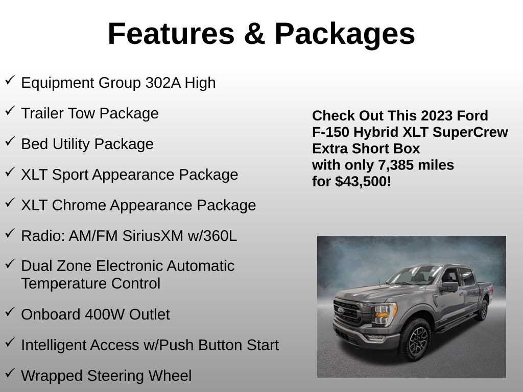 Used 2023 Ford F-150 XLT Truck