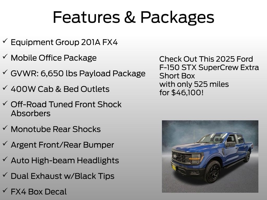 Certified 2025 Ford F-150 STX Truck