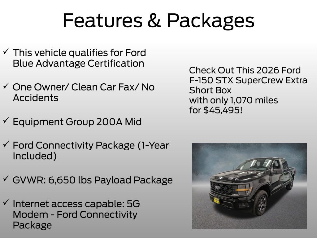 Certified 2026 Ford F-150 STX Truck
