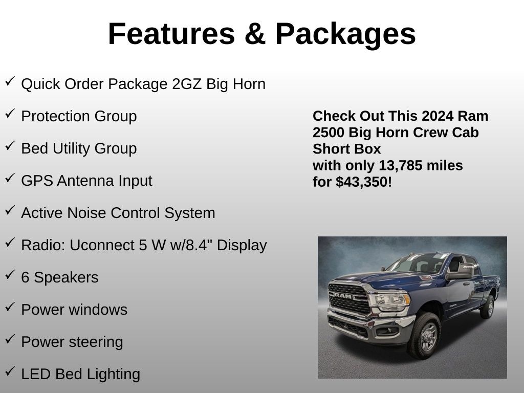 Used 2024 Ram 2500 Big Horn Truck