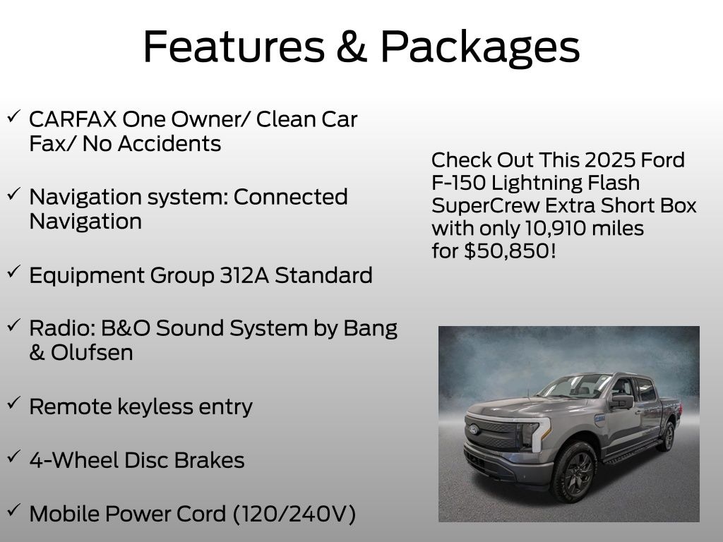Certified 2025 Ford F-150 Lightning Flash Truck