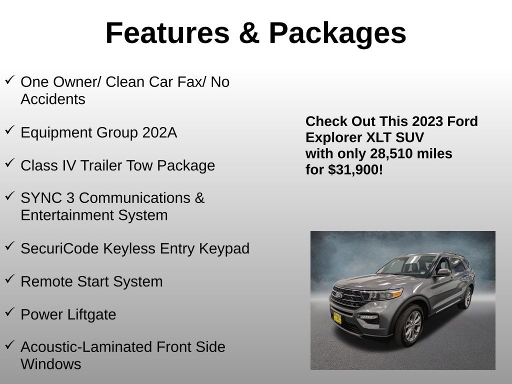 Used 2023 Ford Explorer XLT SUV