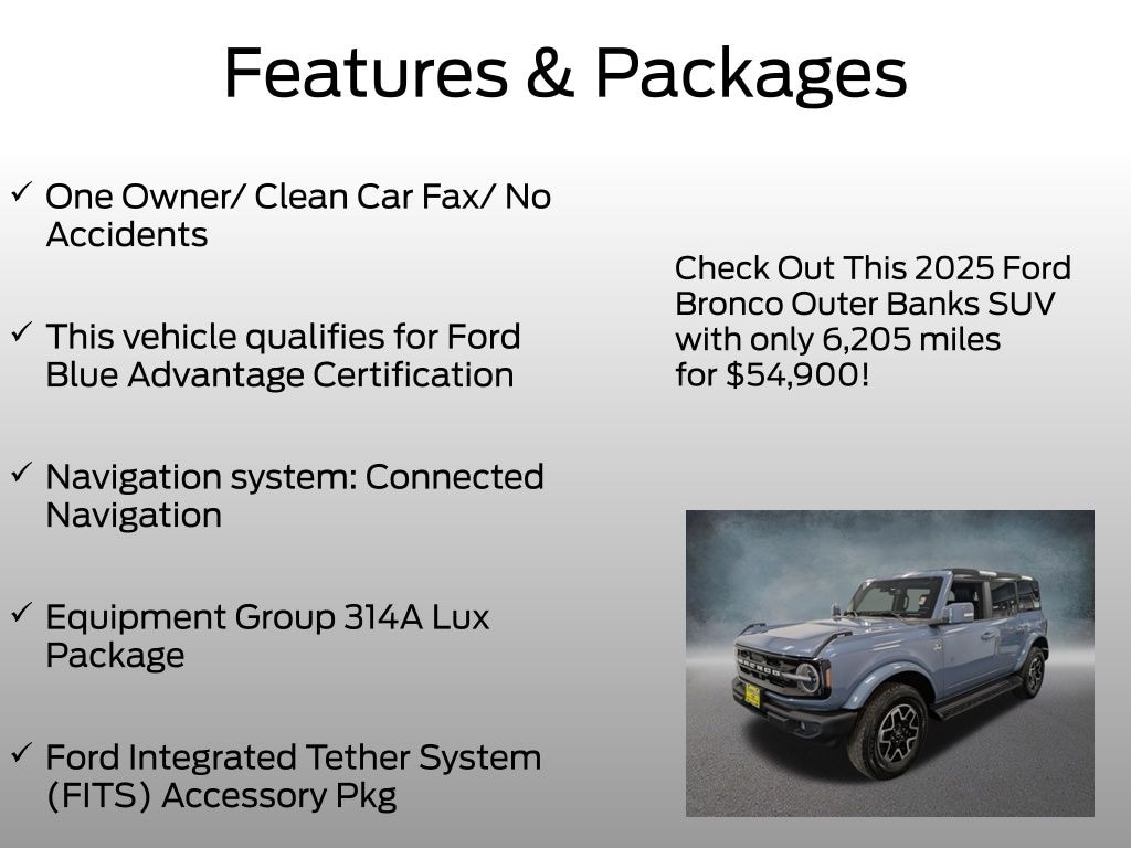 Used 2025 Ford Bronco Outer Banks SUV