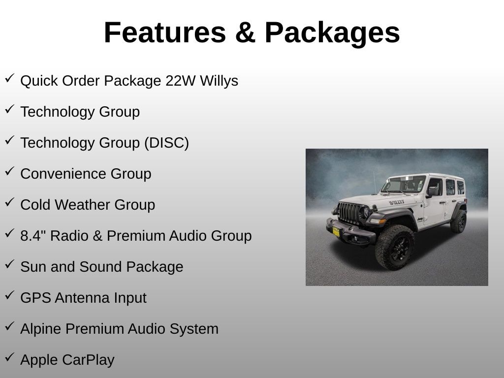 Used 2021 Jeep Wrangler Unlimited Willys SUV