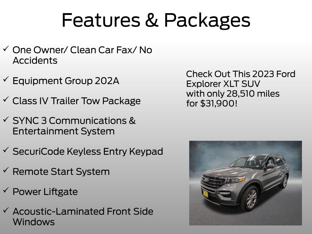 Certified 2023 Ford Explorer XLT SUV