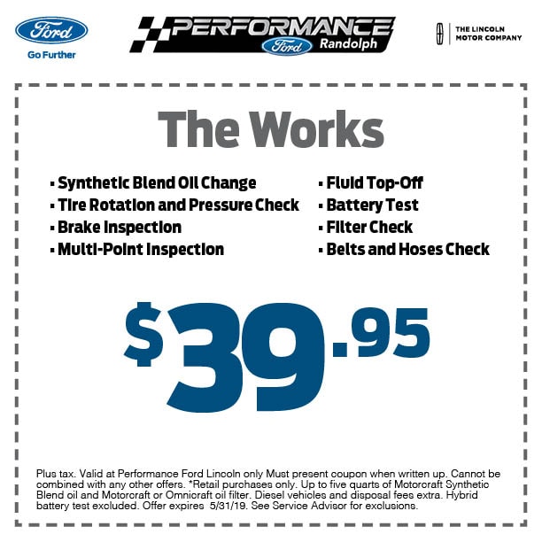 Service Coupons Performance Ford Lincoln