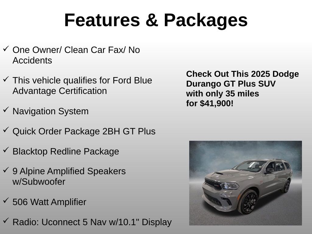 Used 2025 Dodge Durango GT Plus SUV