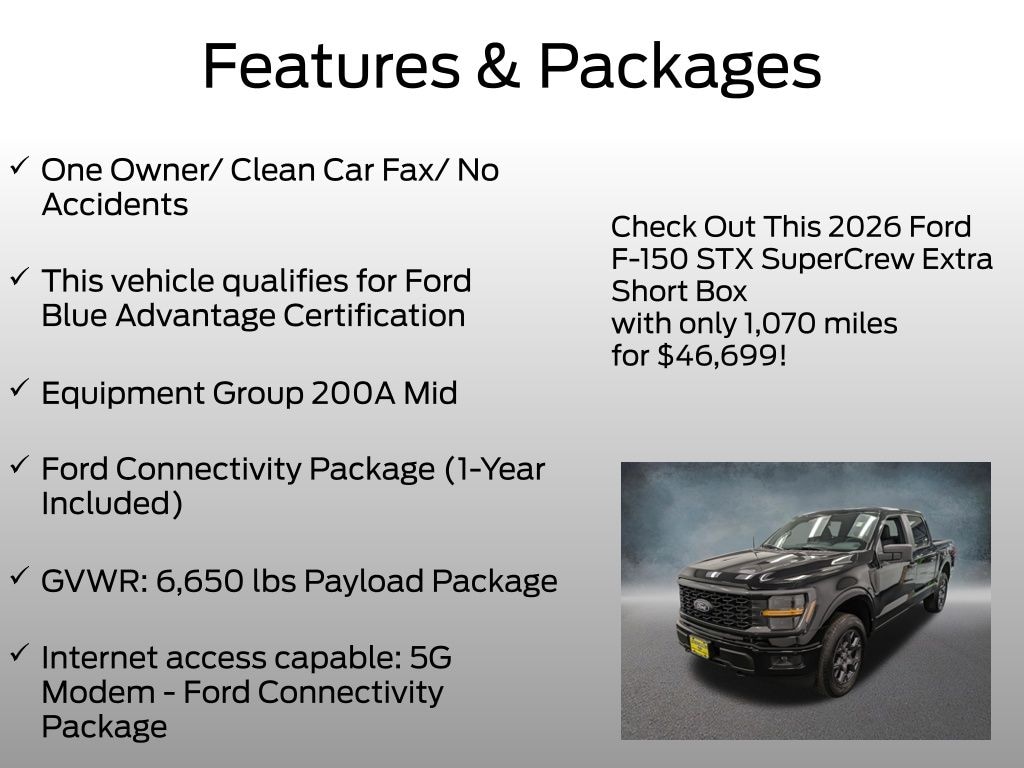 Certified 2026 Ford F-150 STX Truck