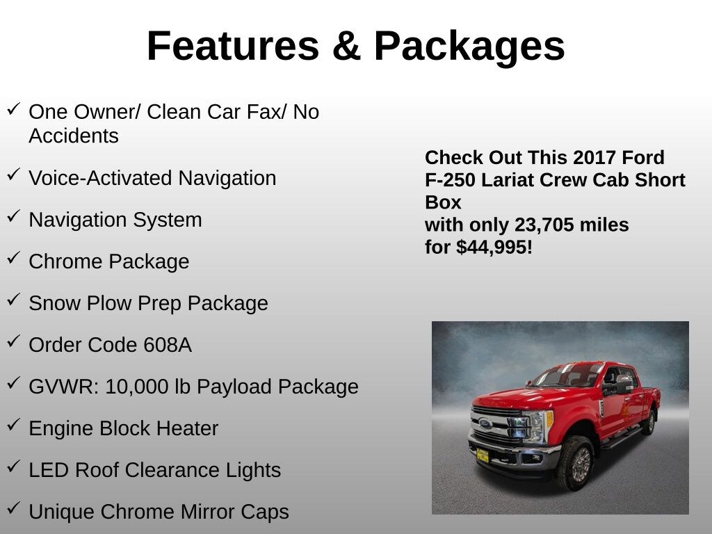 Used 2017 Ford F-250SD Lariat Truck