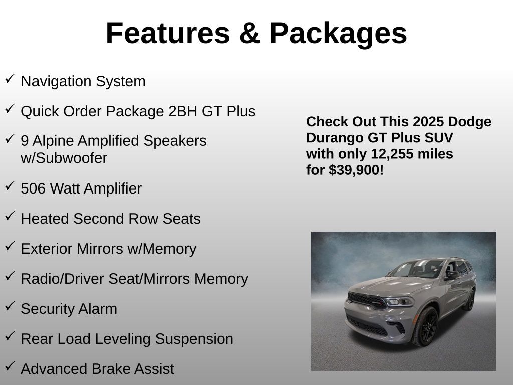 Used 2025 Dodge Durango GT Plus SUV