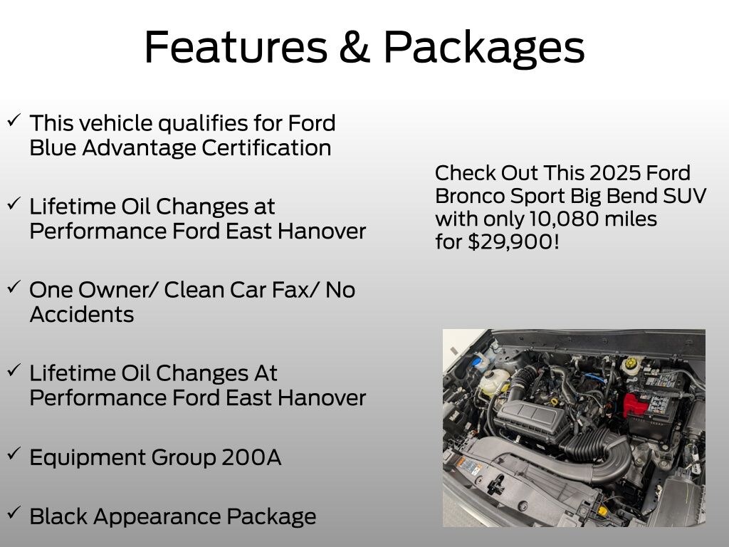 Certified 2025 Ford Bronco Sport Big Bend SUV