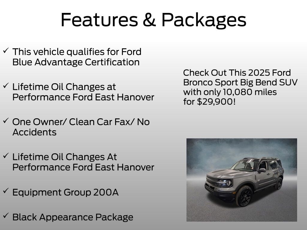 Certified 2025 Ford Bronco Sport Big Bend SUV