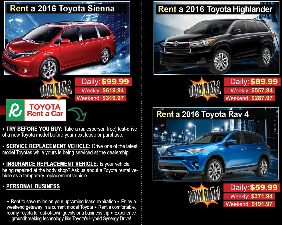 Rent A Toyota | Performance Toyota in Fairfield, OH ...