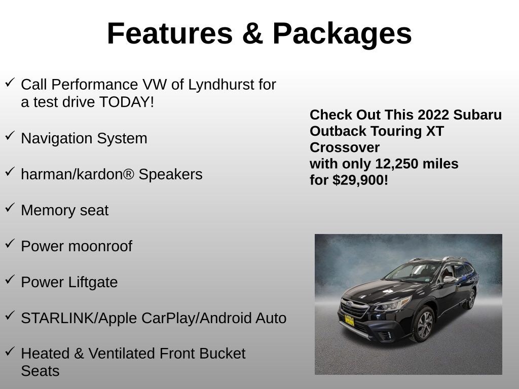 Used 2022 Subaru Outback Touring XT SUV