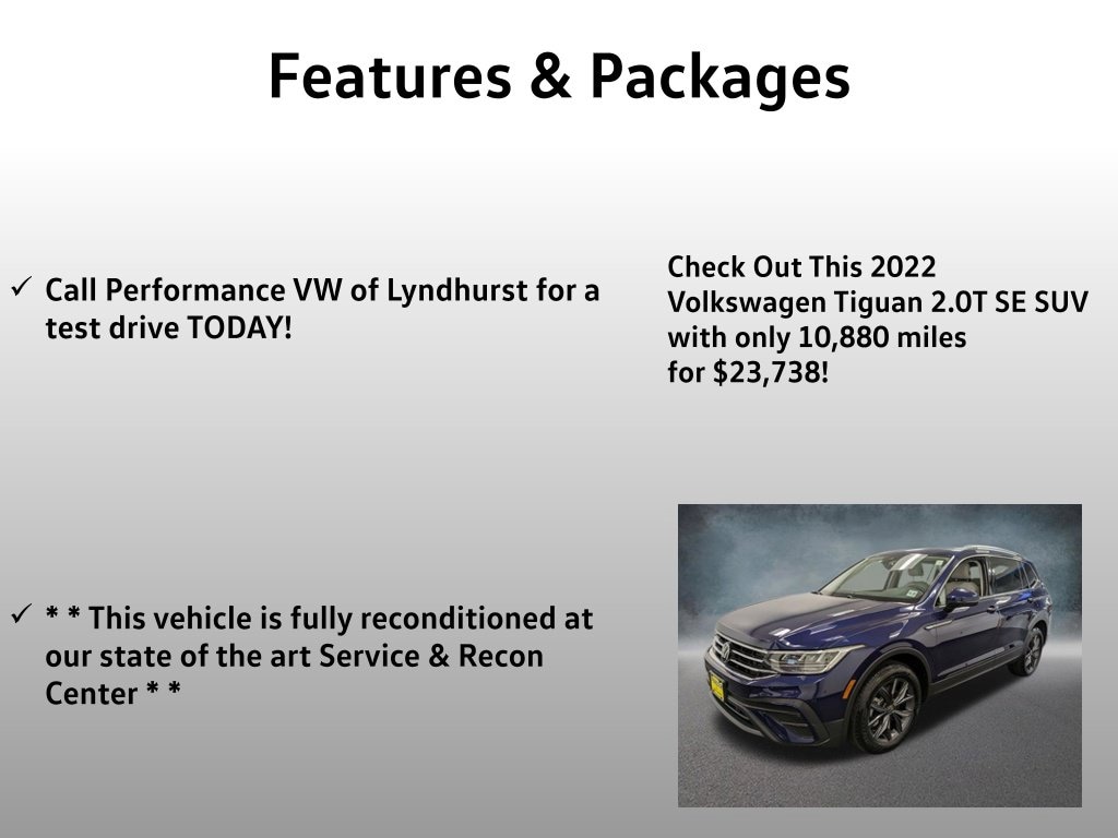 Used 2022 Volkswagen Tiguan 2.0T SE SUV