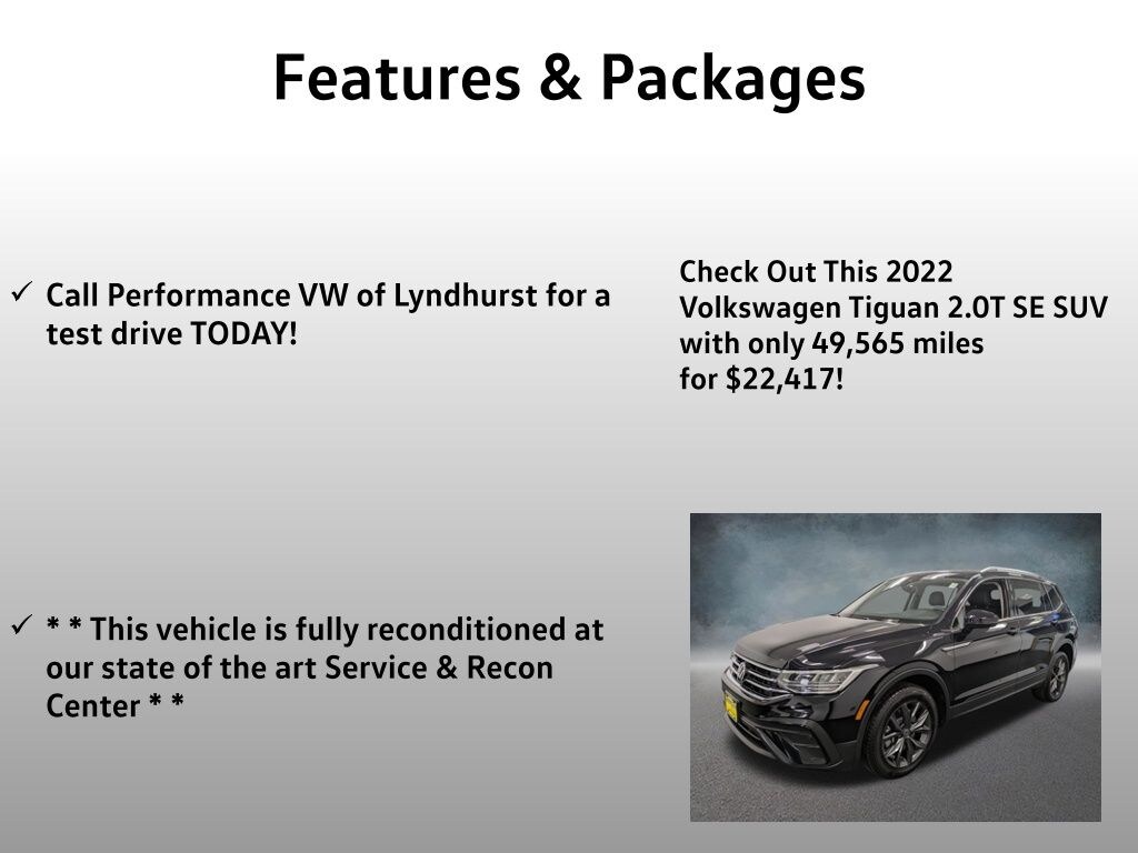 Used 2022 Volkswagen Tiguan 2.0T SE SUV