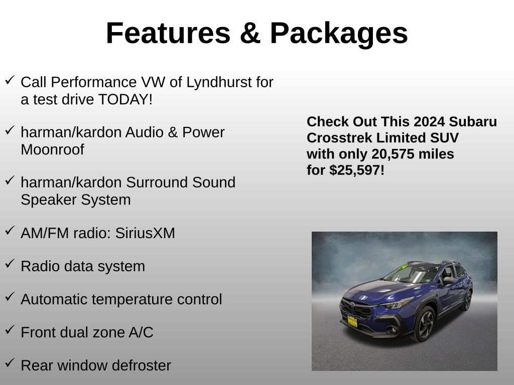 Used 2024 Subaru Crosstrek Limited SUV
