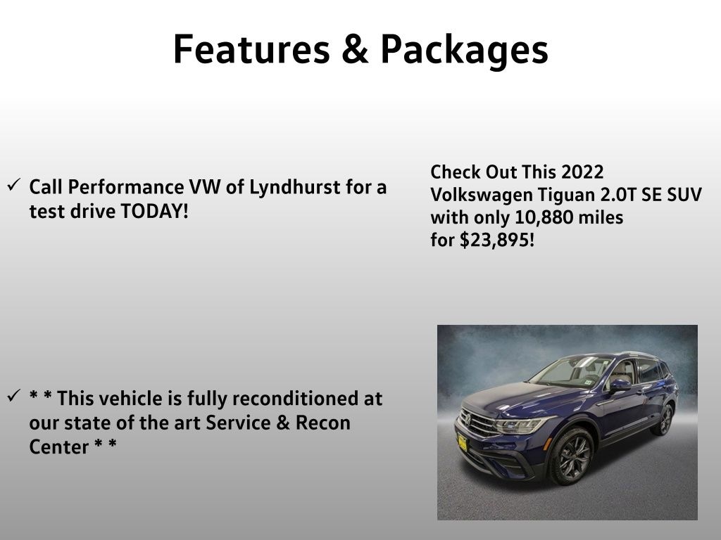 Used 2022 Volkswagen Tiguan 2.0T SE SUV