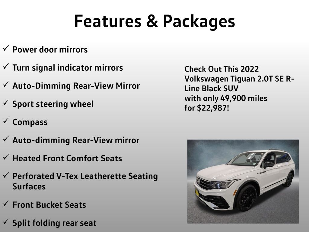 2022 Volkswagen Tiguan SE R-LINE BLACK - Photo 17
