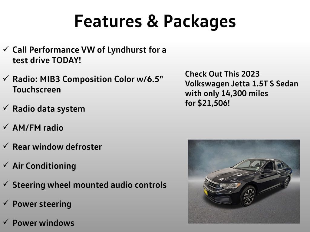 Used 2023 Volkswagen Jetta 1.5T S Sedan