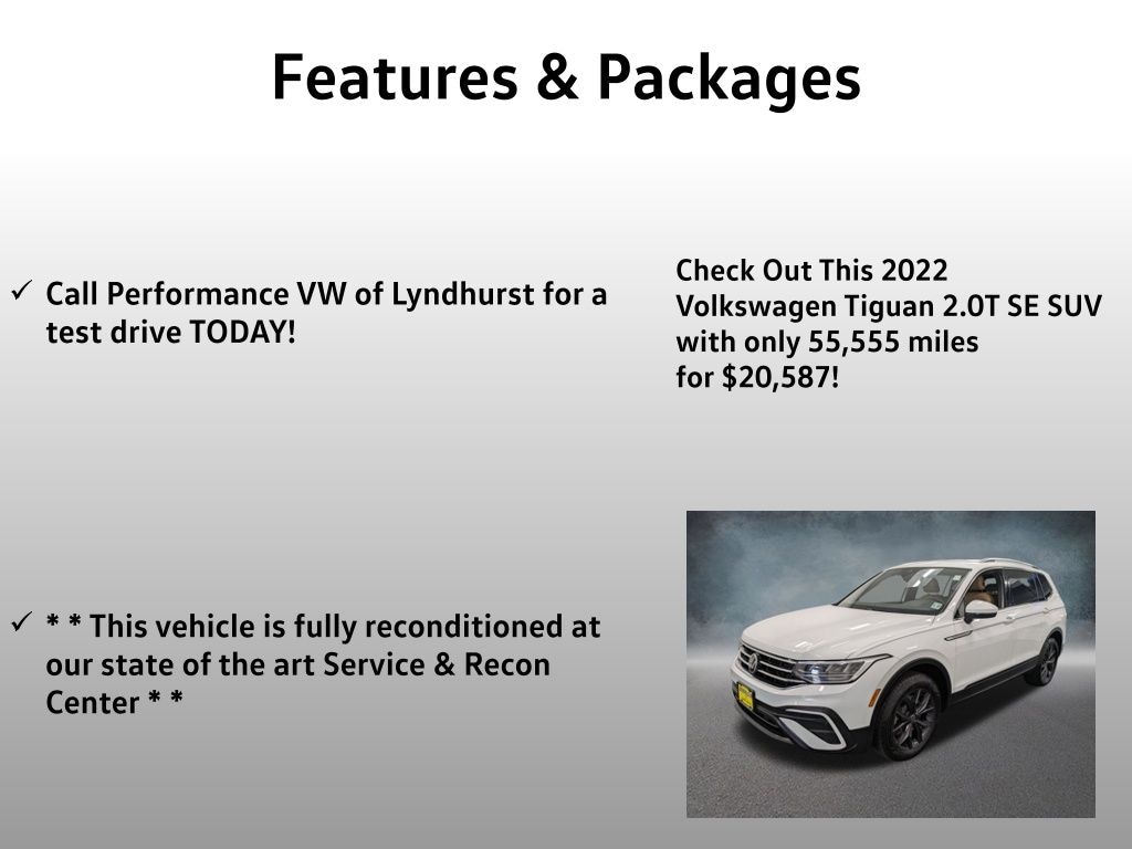 Used 2022 Volkswagen Tiguan 2.0T SE SUV