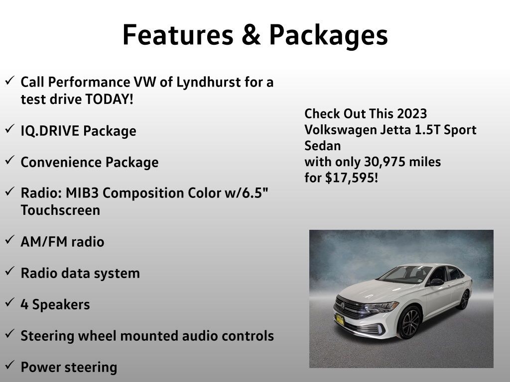 Used 2023 Volkswagen Jetta 1.5T Sport Sedan