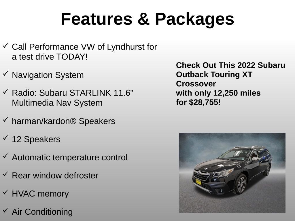 Used 2022 Subaru Outback Touring XT SUV