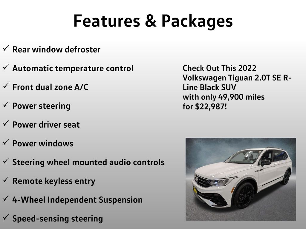 2022 Volkswagen Tiguan SE R-LINE BLACK - Photo 8