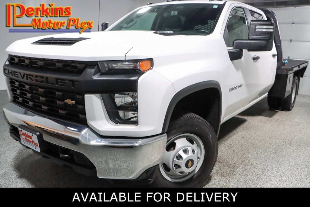 Used 2022 Chevrolet Silverado 3500HD 4X4 FLATBED Truck Crew Cab