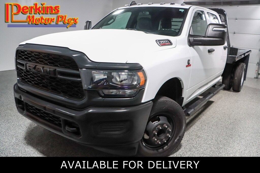 Used 2023 Ram 3500 Tradesman 4X4 FLATBED Truck Crew Cab
