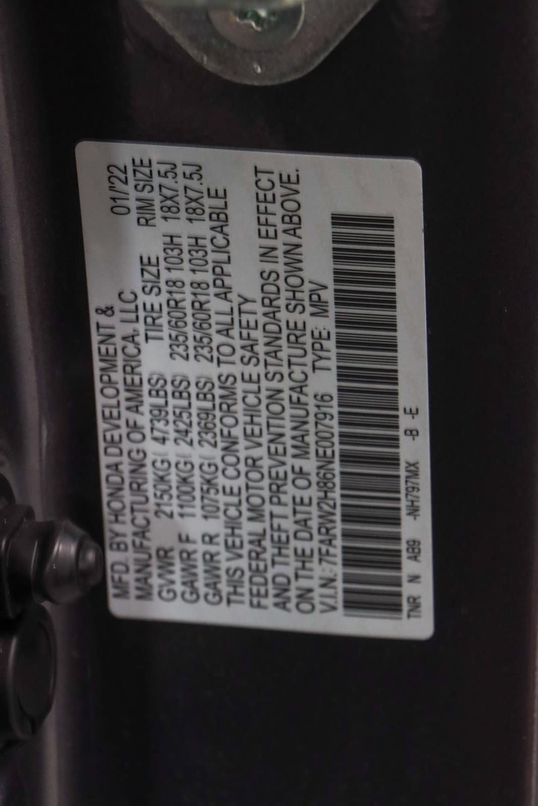 2022 Honda CR-V EX-L photo 3