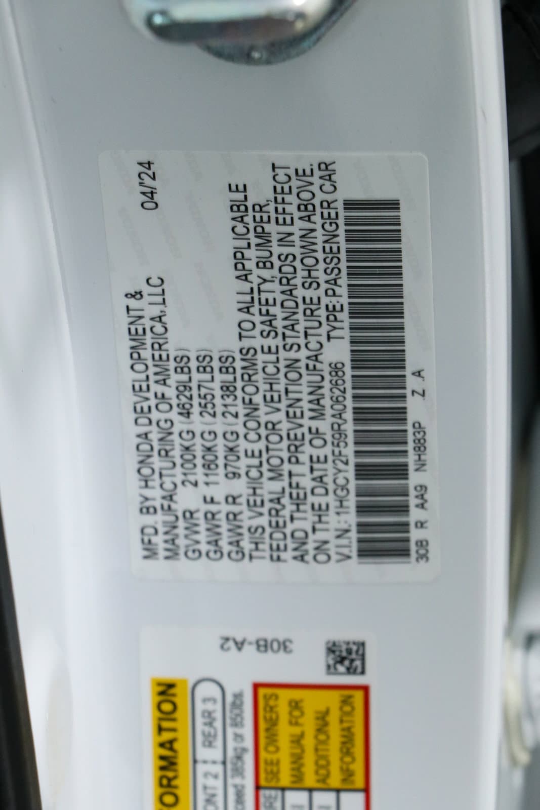 2024 Honda Accord Hybrid Sport - Photo 31