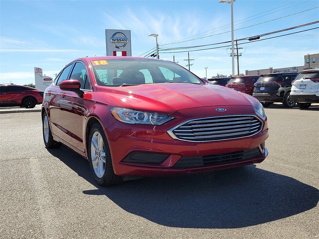 Used 2018 Ford Fusion SE with VIN 3FA6P0HD1JR186765 for sale in Hobbs, NM
