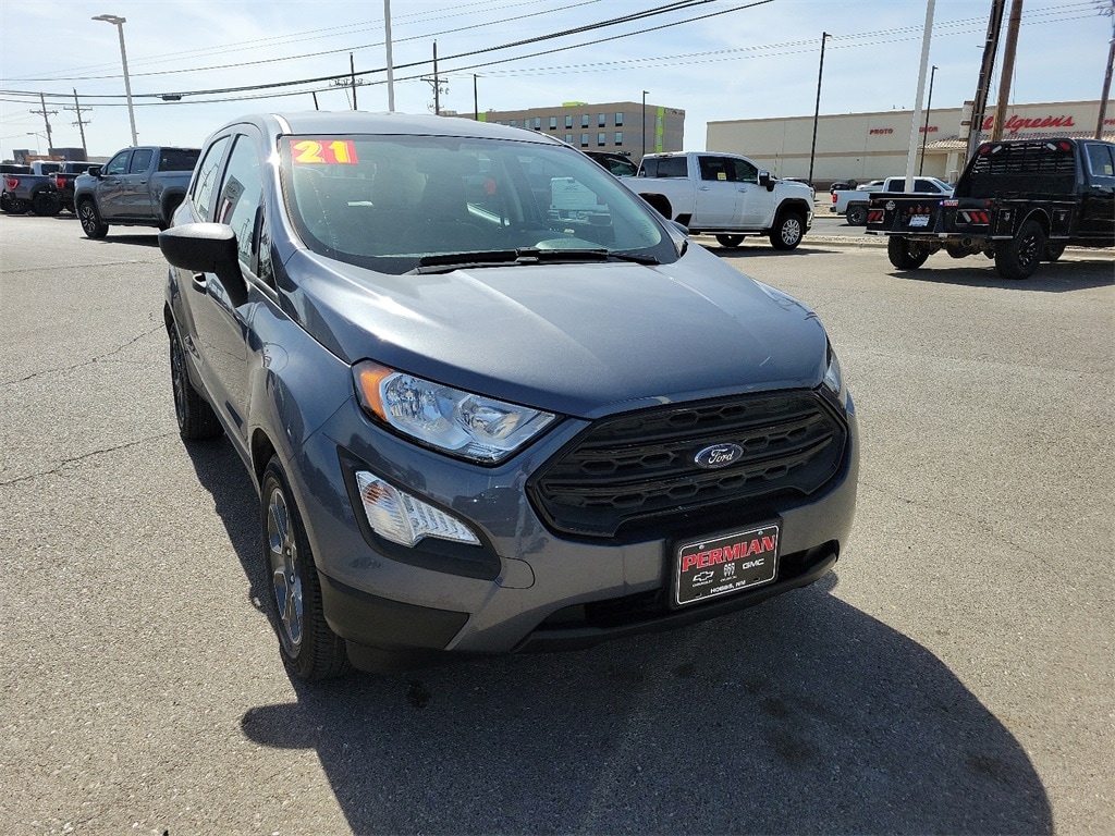 Used 2021 Ford EcoSport S with VIN MAJ3S2FE9MC398924 for sale in Hobbs, NM