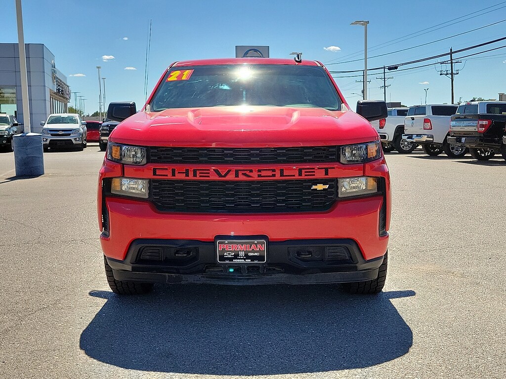 Used 2021 Chevrolet Silverado 1500 4WD Crew Cab Short Bed Custom Crew Cab