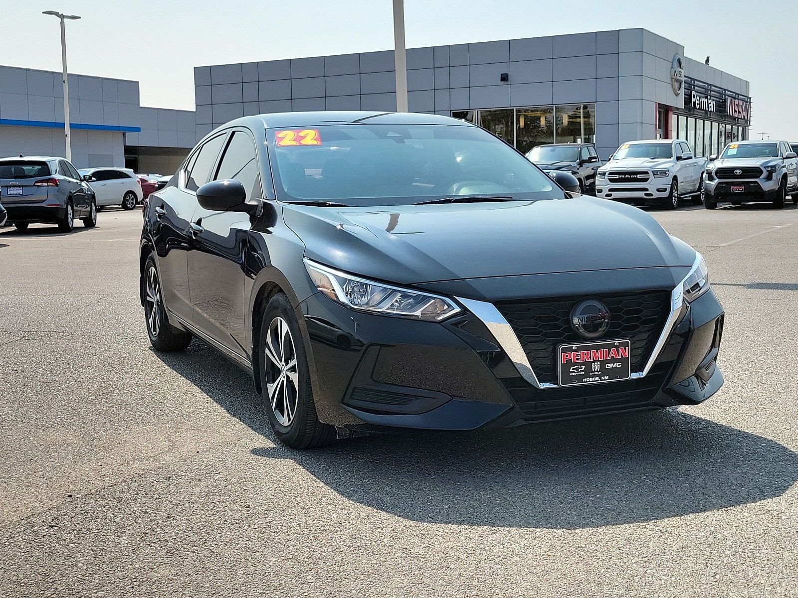 Used 2022 Nissan Sentra SV with VIN 3N1AB8CV6NY296887 for sale in Hobbs, NM